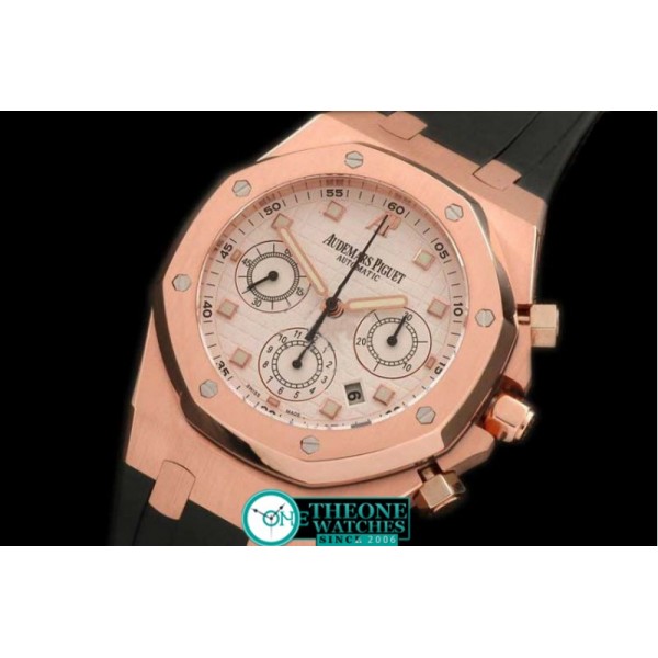 Audemars Piguet - Royal Oak Chrono RG/RU White - Asia 7750