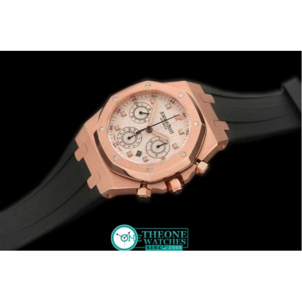 Audemars Piguet - Royal Oak Chrono RG/RU White - Asia 7750