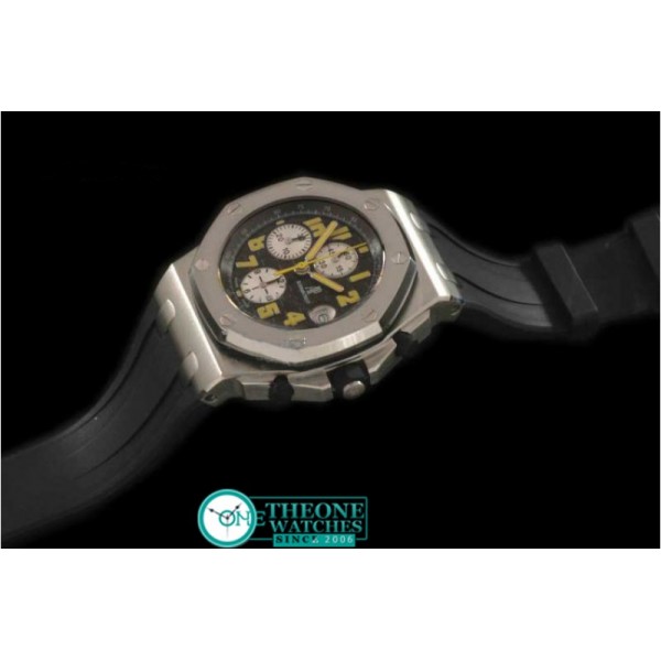 Audemars Piguet - Royal Oak Chronograph SS/RU Blk/Yel A-7750 Sec@12