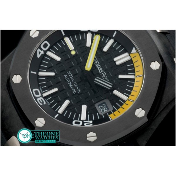 Audemars Piguet - Forge Carbon Diver FC/RU Black Asia Clone 2824