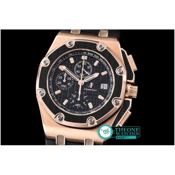 Audemars Piguet - Juan Pablo Montoya Limited Ed RG/LE Black JF A7750 @12