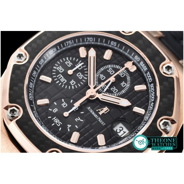 Audemars Piguet - Juan Pablo Montoya Limited Ed RG/LE Black JF A7750 @12