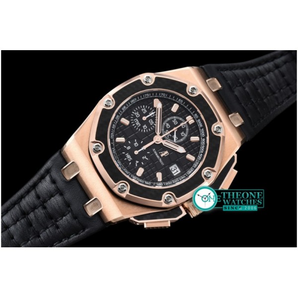 Audemars Piguet - Juan Pablo Montoya Limited Ed RG/LE Black JF A7750 @12