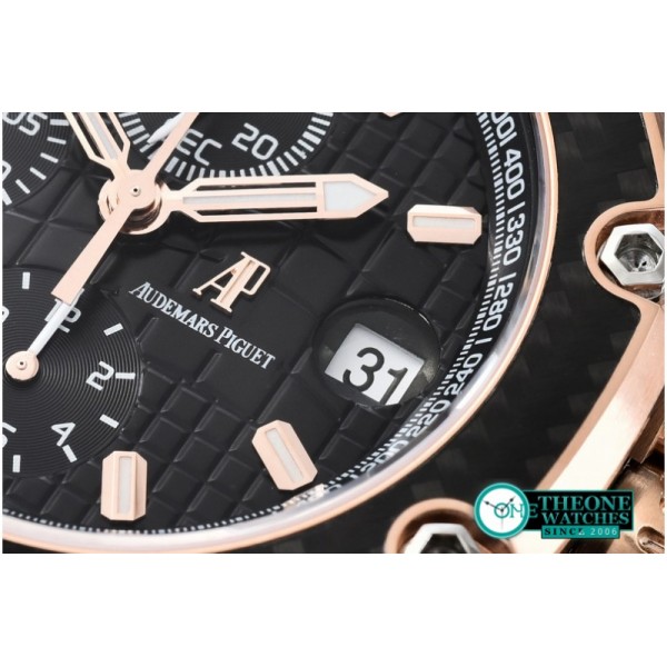 Audemars Piguet - Juan Pablo Montoya Limited Ed RG/LE Black JF A7750 @12