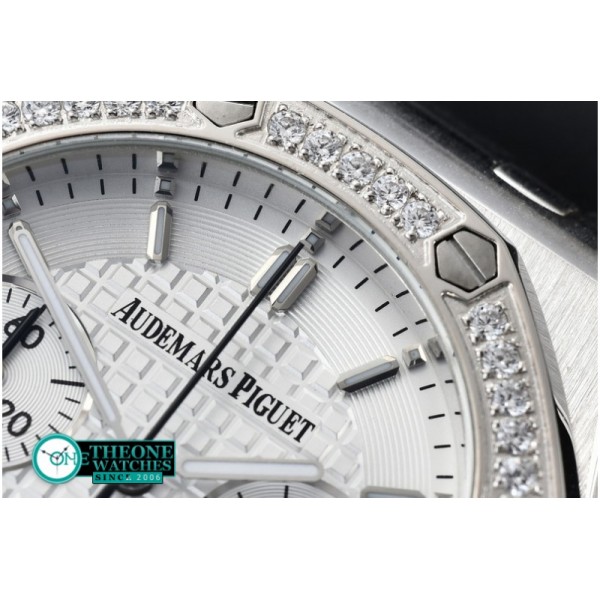 Audemars Piguet - Royal Oak Ladies Chrono SS/RU Diam Bez White VK Qtz