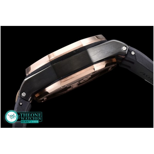 Audemars Piguet - Royal Oak PVD/RU Black VK Qtz
