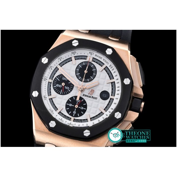 Audemars Piguet - AP Royal Oak Chrono RG/RU White JHF A3126 Secs@9