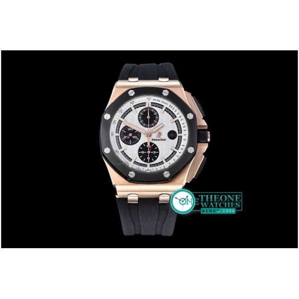 Audemars Piguet - AP Royal Oak Chrono RG/RU White JHF A3126 Secs@9