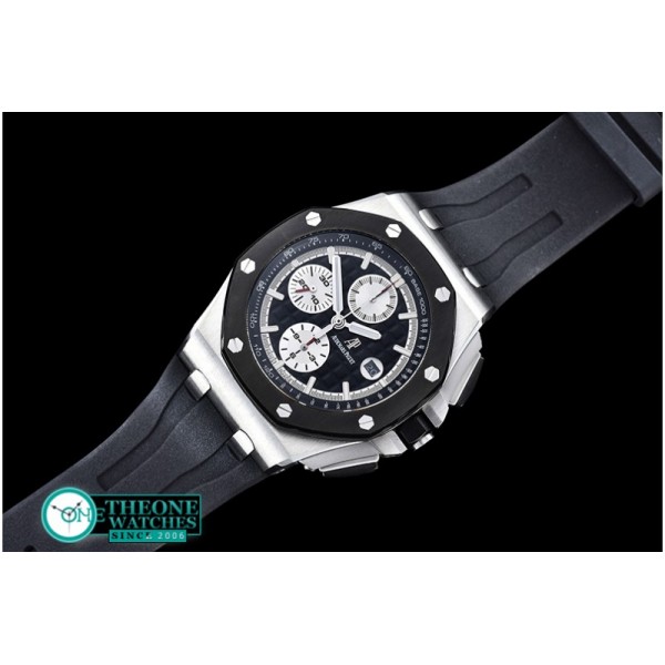 Audemars Piguet - AP Royal Oak Chrono SS/RU Black JHF A3126 Secs@9