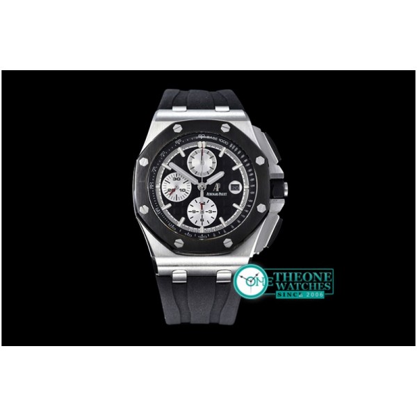 Audemars Piguet - AP Royal Oak Chrono SS/RU Black JHF A3126 Secs@9