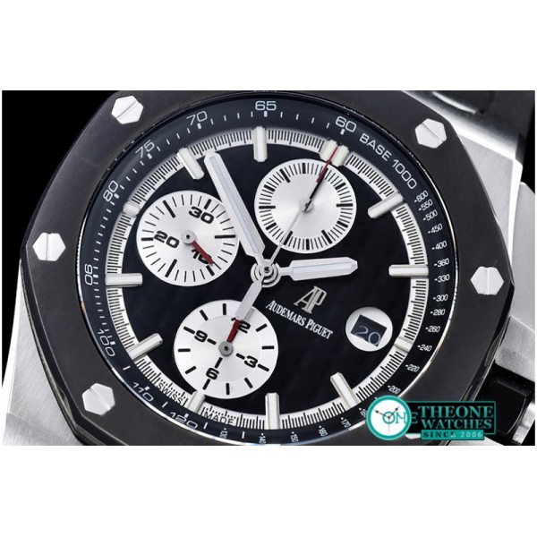 Audemars Piguet - AP Royal Oak Chrono SS/RU Black JHF A3126 Secs@9