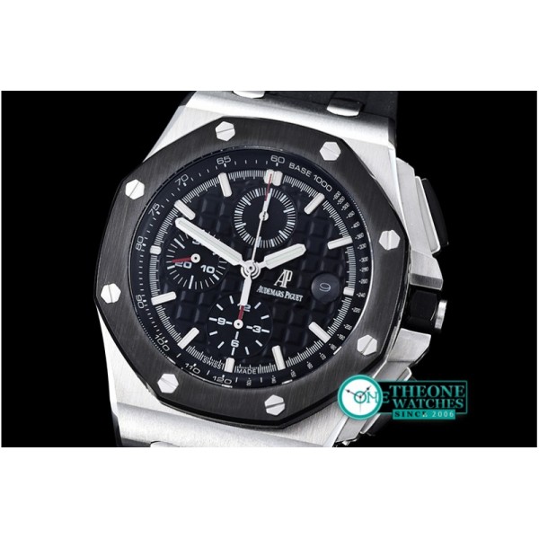 Audemars Piguet - AP Royal Oak Chrono SS/RU Black JHF A3126 Secs@9