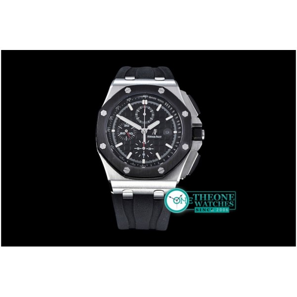 Audemars Piguet - AP Royal Oak Chrono SS/RU Black JHF A3126 Secs@9