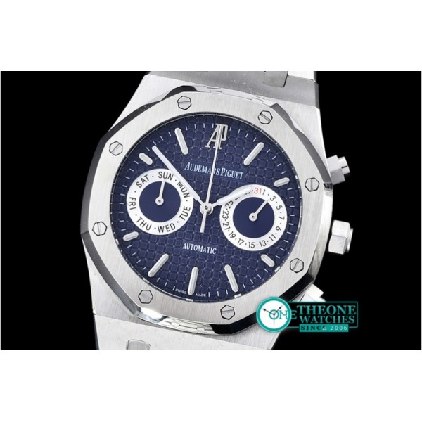 Audemars Piguet - Royal Oak Calendar SS/SS Blue VK Quartz