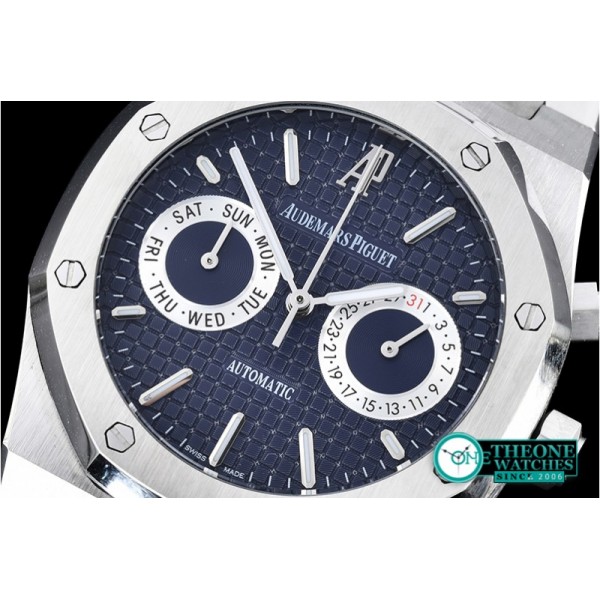 Audemars Piguet - Royal Oak Calendar SS/SS Blue VK Quartz