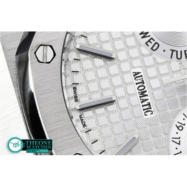 Audemars Piguet - Royal Oak Calendar SS/SS White VK Quartz