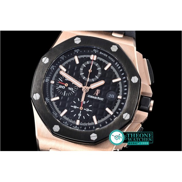 Audemars Piguet - RO Offshore Novelty RG/RU Black JHF A3126 Secs@9