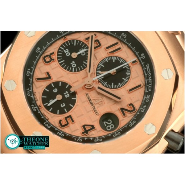 Audemars Piguet - 2014 Royal Oak Chrono 26470 RG/RG Gold A-7750 Sec@12