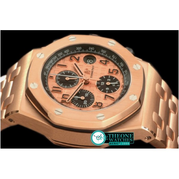 Audemars Piguet - 2014 Royal Oak Chrono 26470 RG/RG Gold A-7750 Sec@12