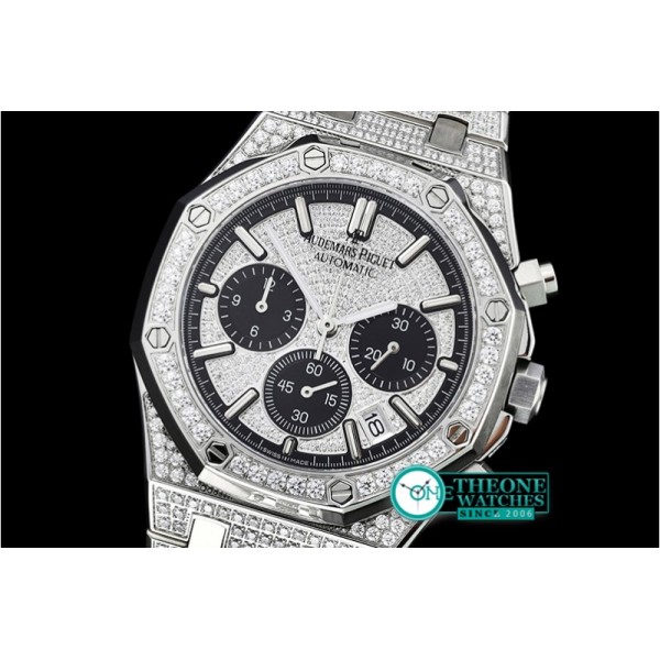 Audemars Piguet - Royal Oak Chrono 26320ST Diams SS/SS Ice Bling VK Qtz