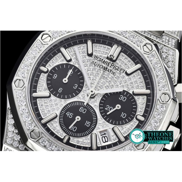 Audemars Piguet - Royal Oak Chrono 26320ST Diams SS/SS Ice Bling VK Qtz