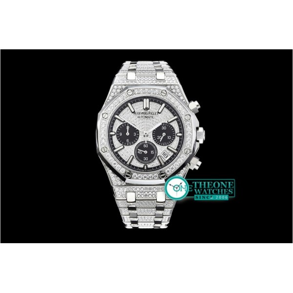 Audemars Piguet - Royal Oak Chrono 26320ST Diams SS/SS Ice Bling VK Qtz