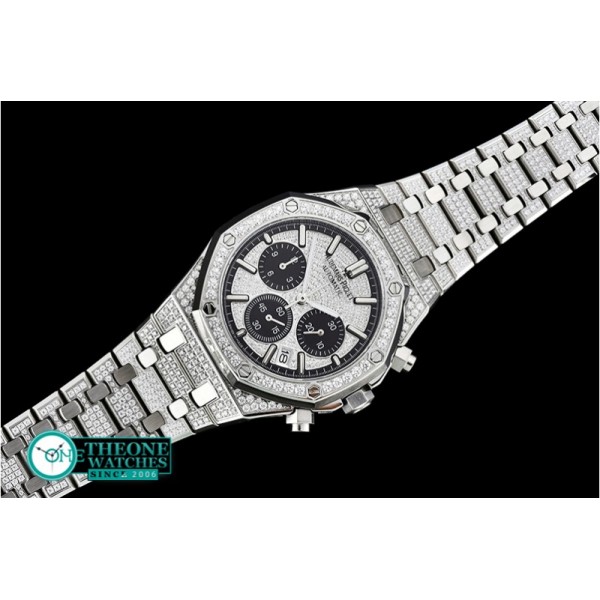 Audemars Piguet - Royal Oak Chrono 26320ST Diams SS/SS Ice Bling VK Qtz