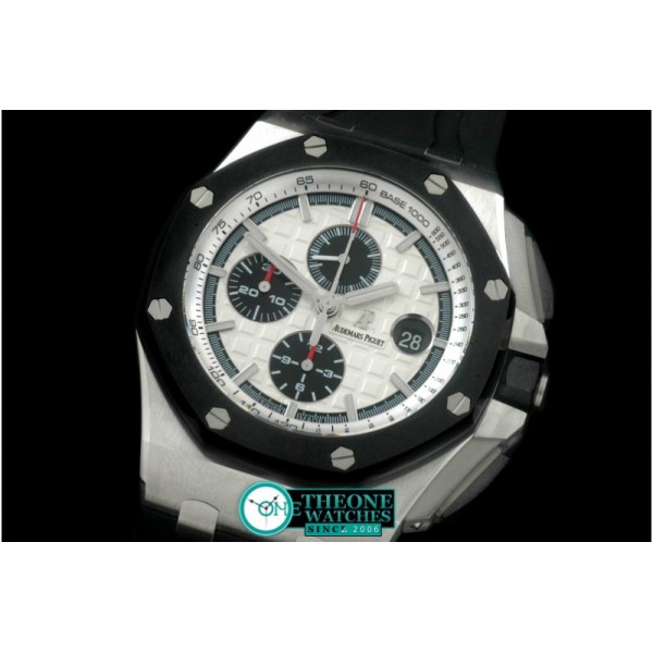 Audemars Piguet - 2011 Royal Oak Chronograph SS/LE White A-7750 Sec@12