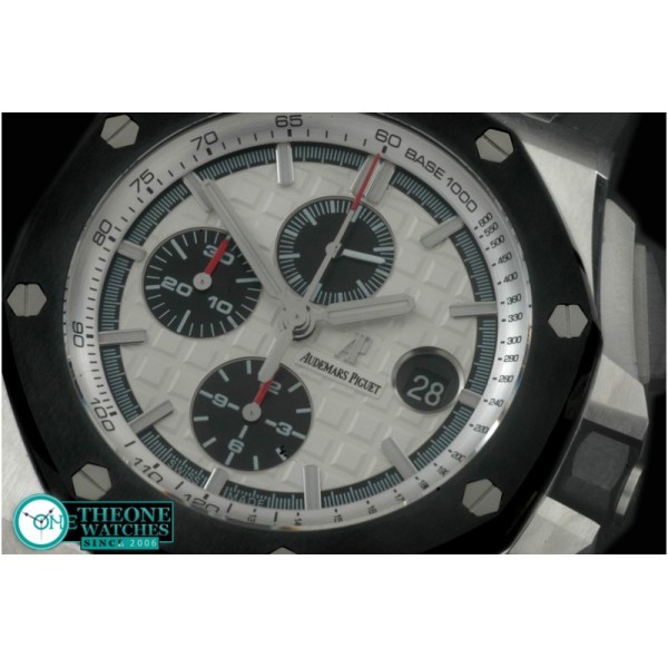 Audemars Piguet - 2011 Royal Oak Chronograph SS/LE White A-7750 Sec@12