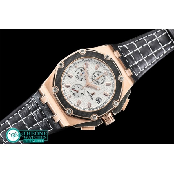 Audemars Piguet - RO Offshore Montoya RG/LE White VK Quartz Chronograph