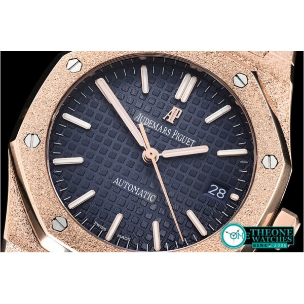 Audemars Piguet - AP Royal Oak 37mm Frosted RG/RG Blue JHF MY9015