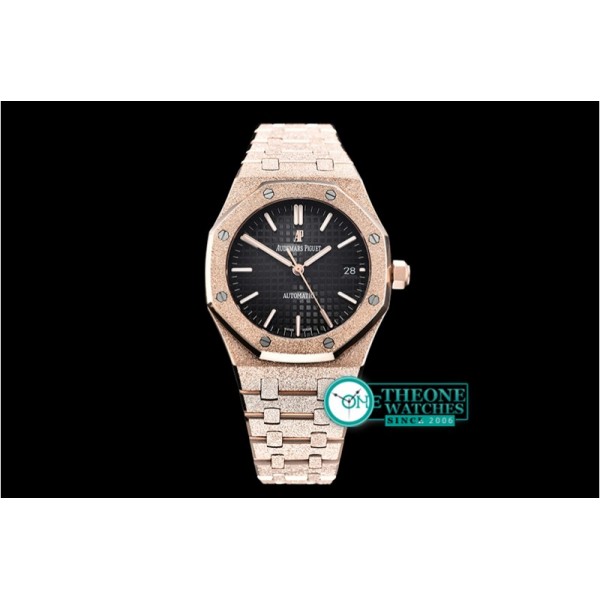 Audemars Piguet - AP Royal Oak 37mm Frosted RG/RG Black JHF MY9015