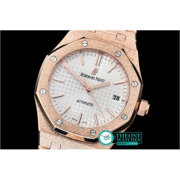 Audemars Piguet - AP Royal Oak 37mm Frosted RG/RG White JHF MY9015