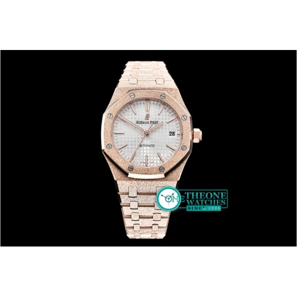 Audemars Piguet - AP Royal Oak 37mm Frosted RG/RG White JHF MY9015