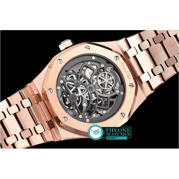 Audemars Piguet - Royal Oak Tourb Extra Thin Openw RG/RG Skele Asia HW