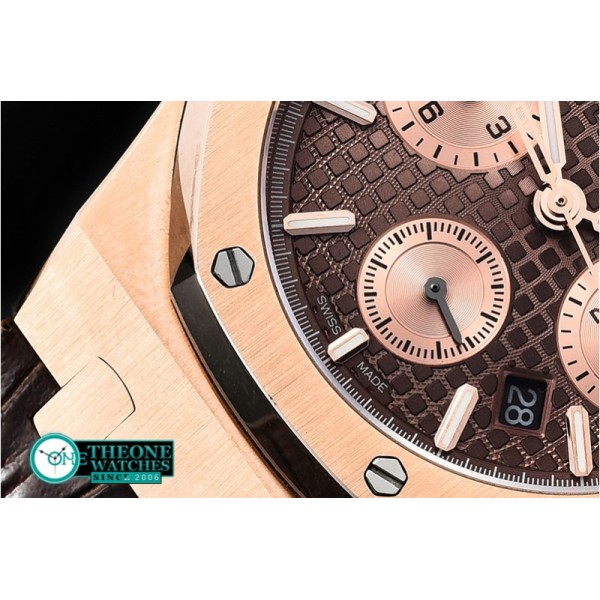 Audemars Piguet - Royal Oak Chronograph 26320ST RG/LE Brown/RG JHF A7750