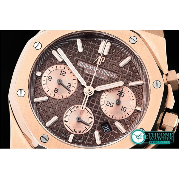 Audemars Piguet - Royal Oak Chronograph 26320ST RG/LE Brown/RG JHF A7750