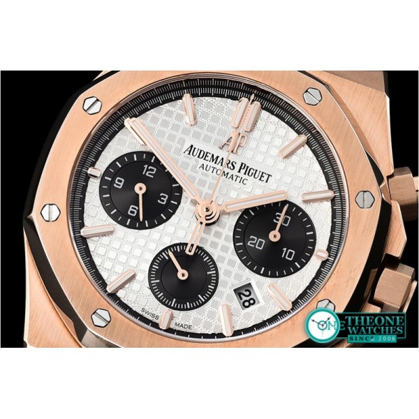 Audemars Piguet - Royal Oak Chronograph 26320ST RG/LE Wht/Blk JHF A7750