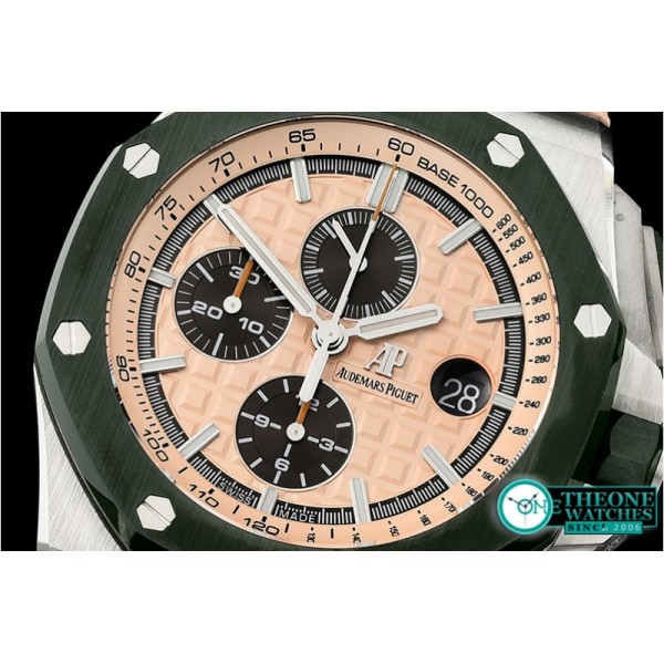 Audemars Piguet - AP ROO 2018 "Combat" Grn CER/SS/RU Cream JF V2 A3126 Mod