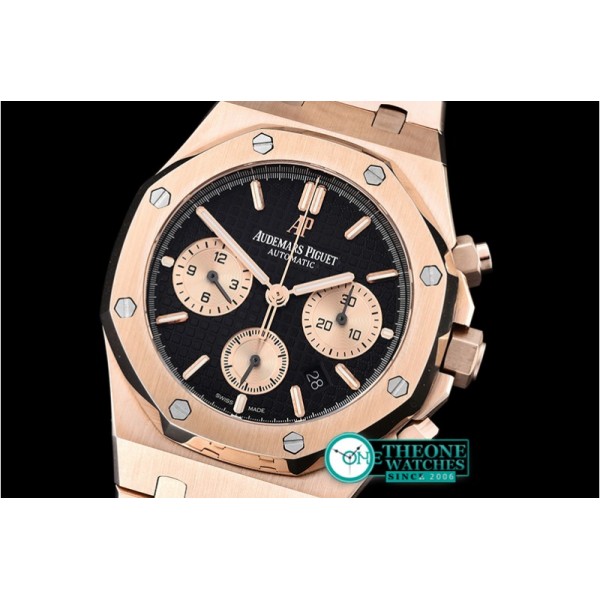 Audemars Piguet  - Royal Oak Chronograph 26320ST RG/RG Black JHF A7750