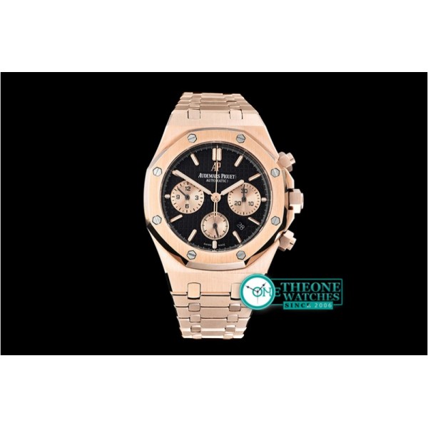 Audemars Piguet  - Royal Oak Chronograph 26320ST RG/RG Black JHF A7750