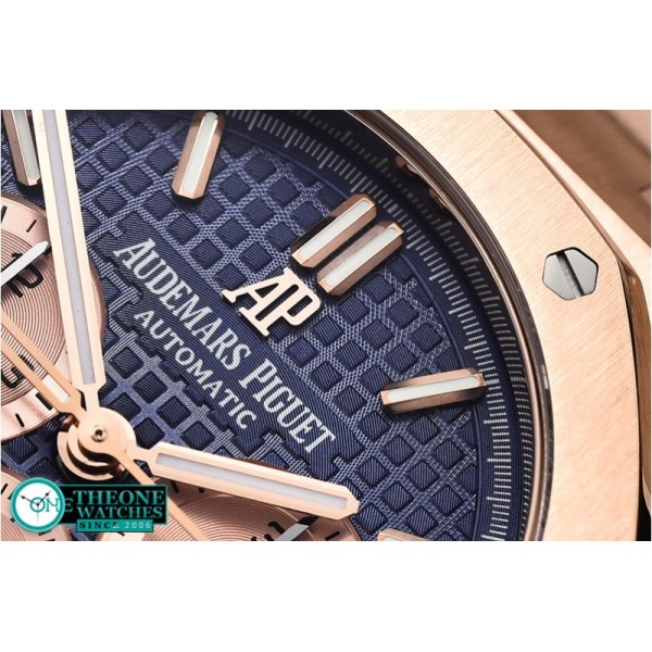 Audemars Piguet - Royal Oak Chronograph 26331ST RG/RG Blue OMF A7750