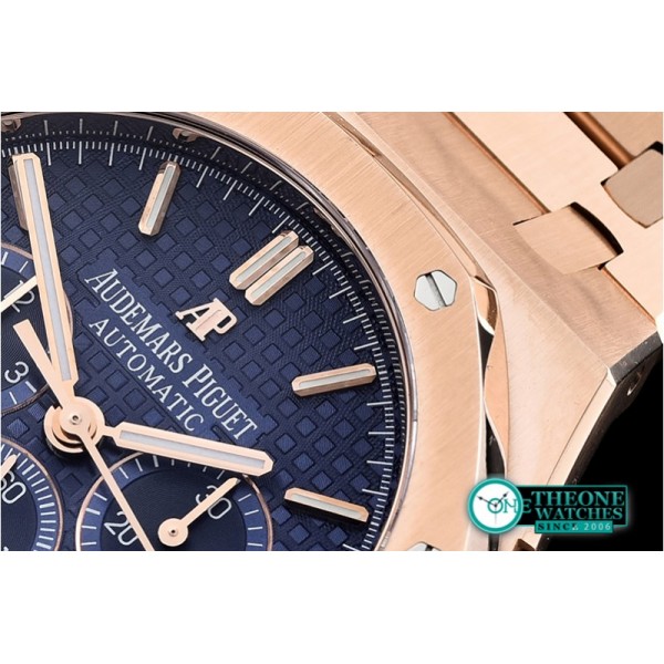 Audemars Piguet - Royal Oak Chronograph 26331ST RG/RG F.Blue OMF A7750