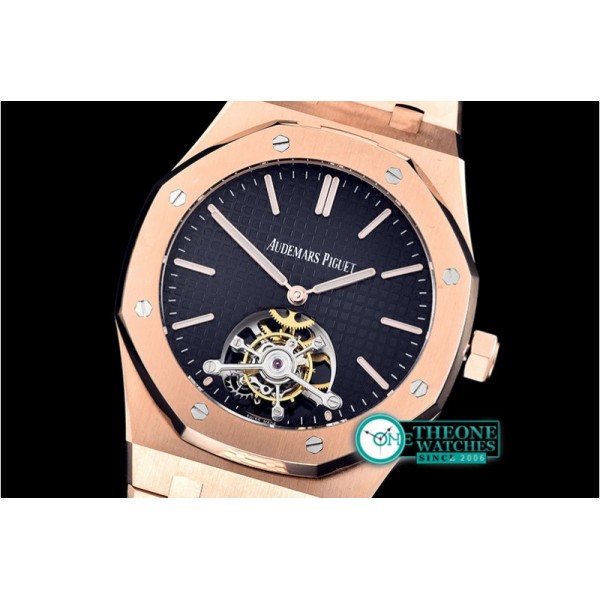 Audemars Piguet - Royal Oak Extra Thin Tourb RG/RG Blue JF Flying Tourb