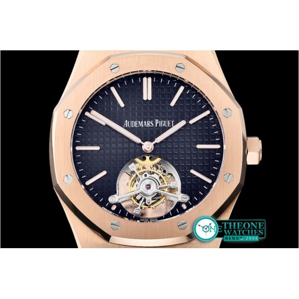 Audemars Piguet - Royal Oak Extra Thin Tourb RG/RG Blue JF Flying Tourb