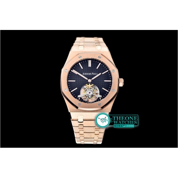 Audemars Piguet - Royal Oak Extra Thin Tourb RG/RG Blue JF Flying Tourb