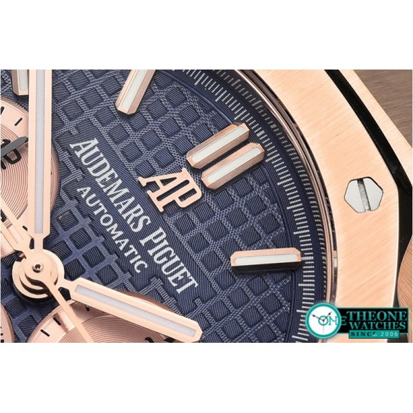 Audemars Piguet - Royal Oak Chronograph 26331ST RG/LE Blue OMF A7750