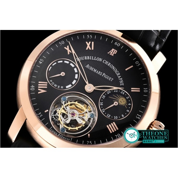 Audemars Piguet - AP Jules Tourbillon Chronographe RG/LE Blk Tourbillon