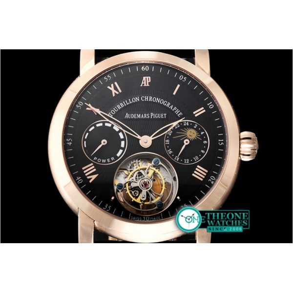 Audemars Piguet - AP Jules Tourbillon Chronographe RG/LE Blk Tourbillon