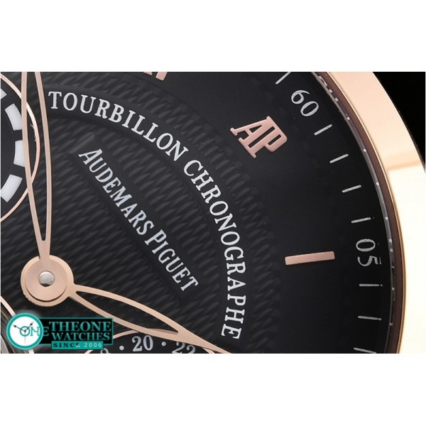 Audemars Piguet - AP Jules Tourbillon Chronographe RG/LE Blk Tourbillon
